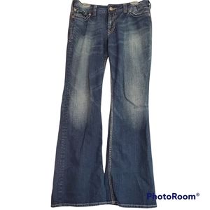 Silver Suki Surplus Wide Leg  Bootcut Jeans Size 33x32